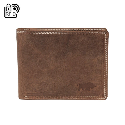 Buffalo Leather Men's Wallet RFID