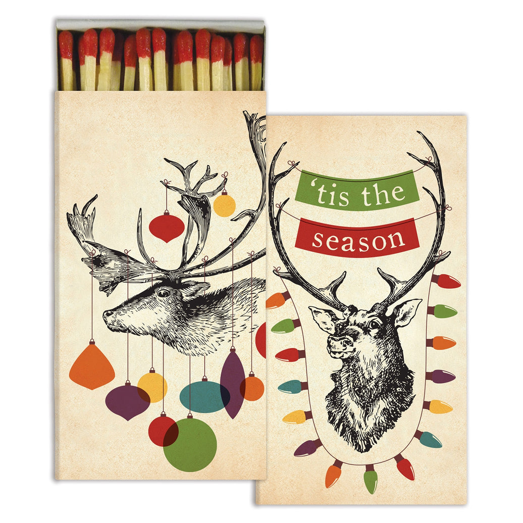 Boxed Wood Matches - Decorated Stags