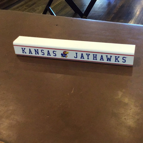 Kansas Jayhawks Desk Sign