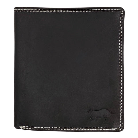 Men's Wallet Buffalo Leather - Black