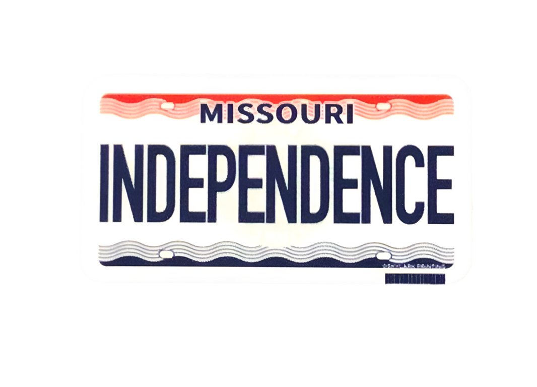 Missouri License Plate Sticker - Independence