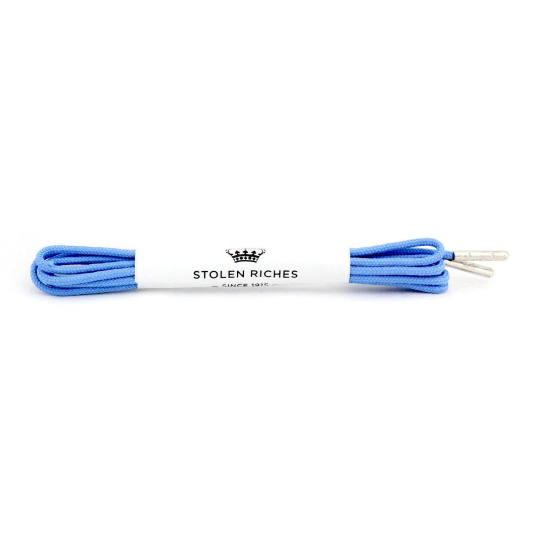 Light Blue Dress Shoelace Pair - Metal Tip