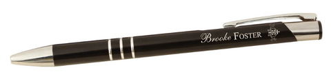 Customizable Black Metal Pen - Clickable