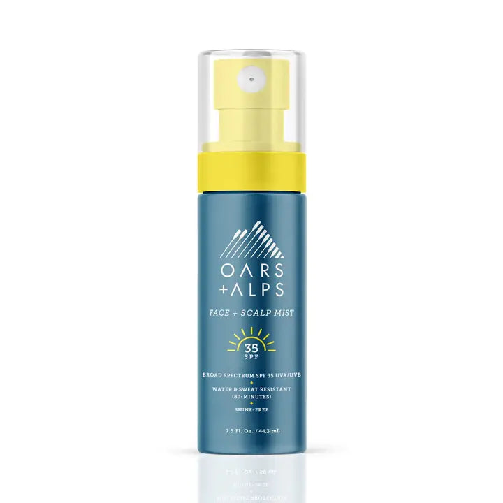 Men's Face + Scalp Mist with SPF 35 Lightweight Sunscreen | Oars + Alps