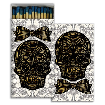 Boxed Wood Matches - Skull Couple