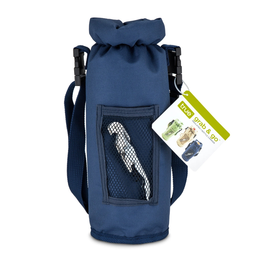 Insulated Bottle Carrier with Corkscrew