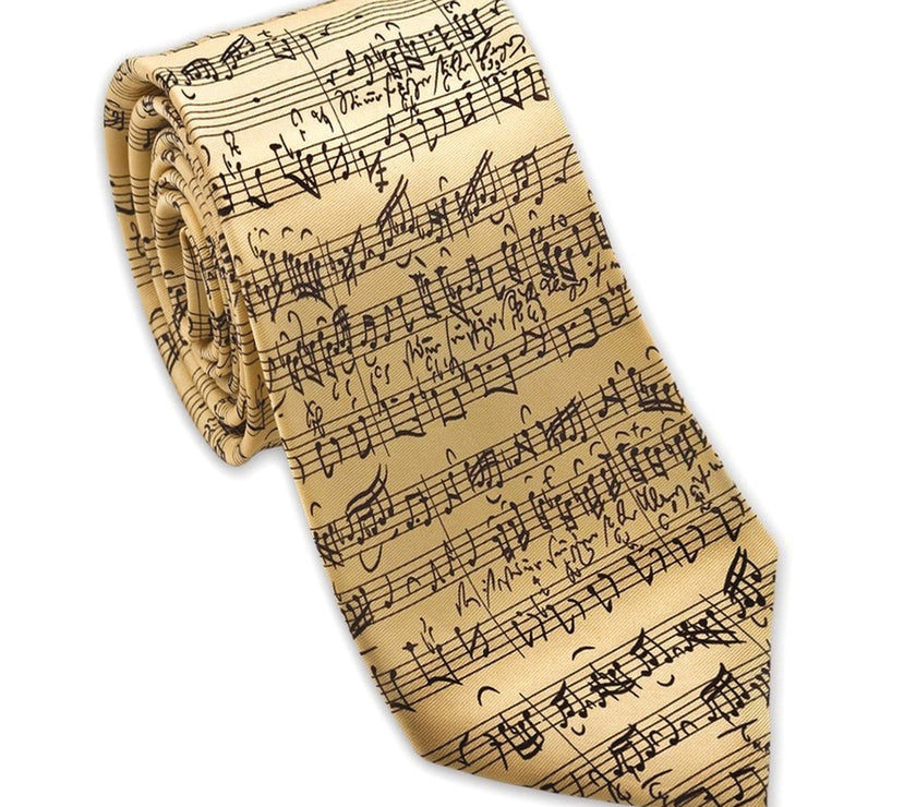 Music By Js Bach Silk Necktie