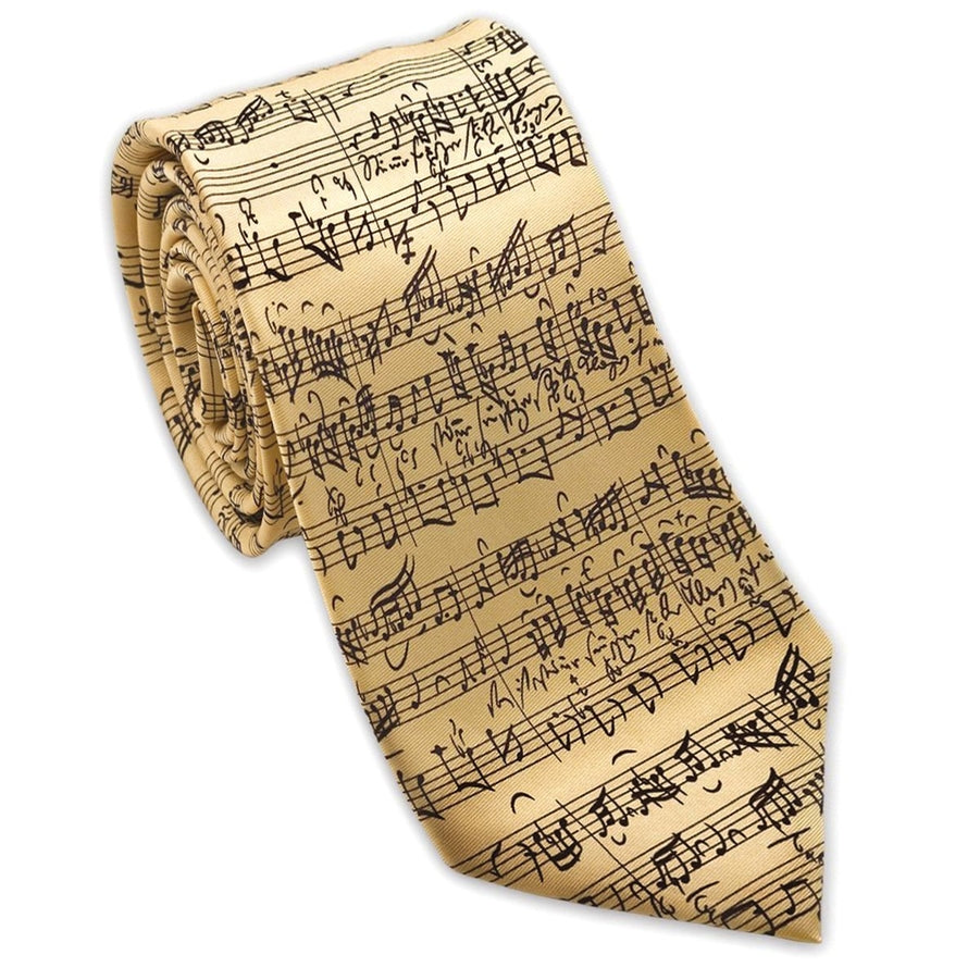 Music By Js Bach Silk Necktie