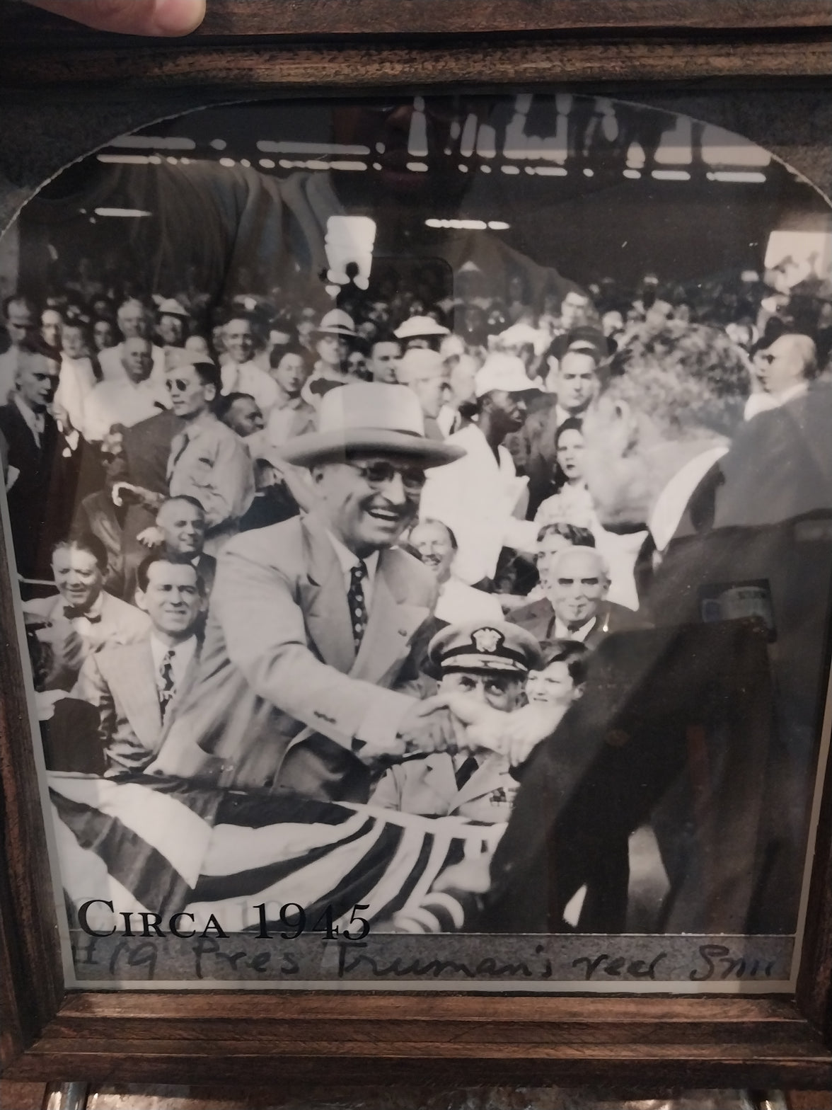 Harry S. Truman at A Baseball - Circa 1945 | Vintage Art