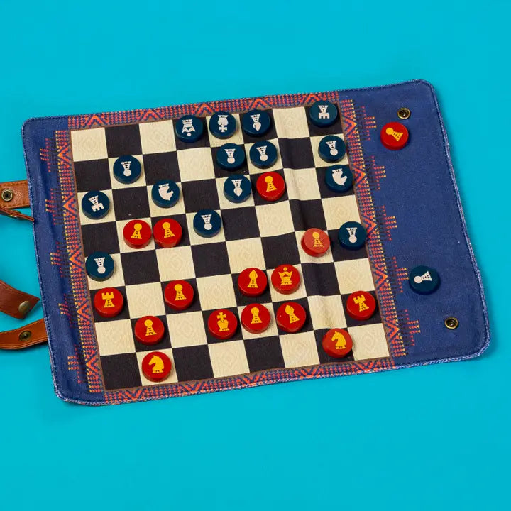 Pendleton Chess & Checkers Set | Chronicle Books