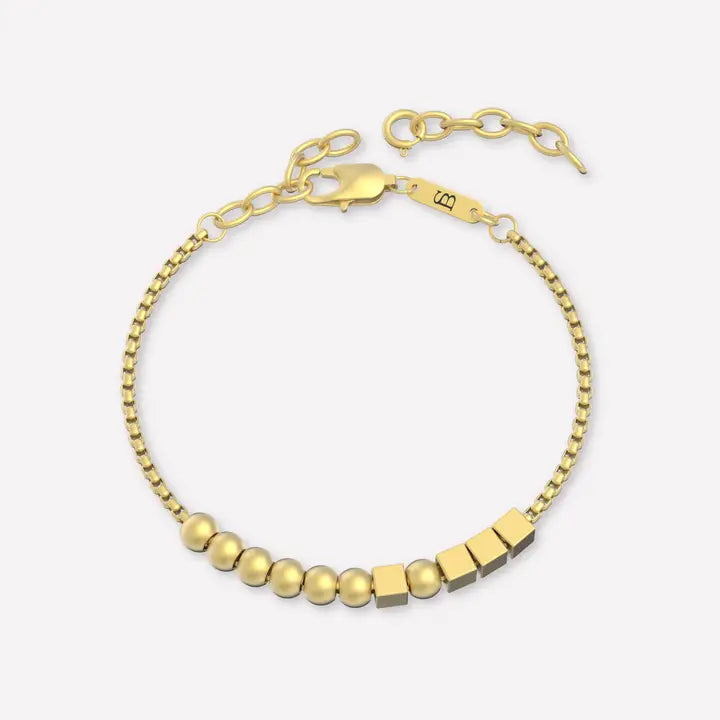 Hero Morse Code Bracelet 18K Gold