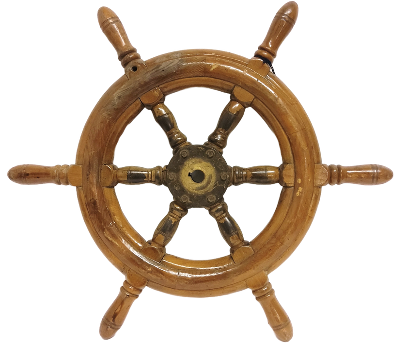 Vintage Ship Steering Wheel