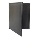Leather Credit Card Holder - Gray