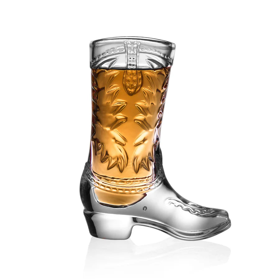 Whiskey & Rye Cowboy Boot Shot Glass | Godinger Silver Art Co.