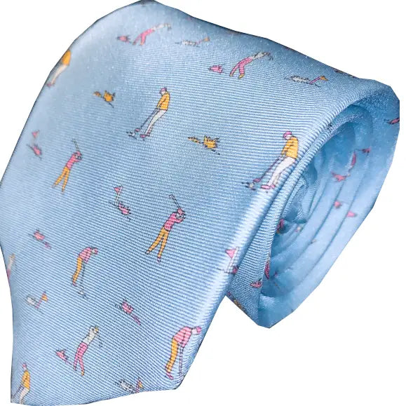 Foreplay (Light Blue) Tie | Golf NeckTies