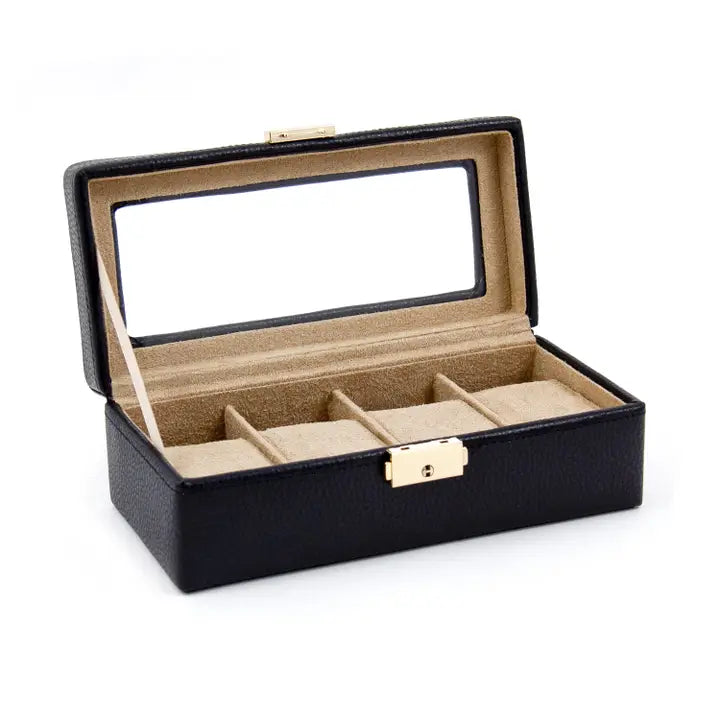 Four Watch Case (Black Leather) | Bey-Berk