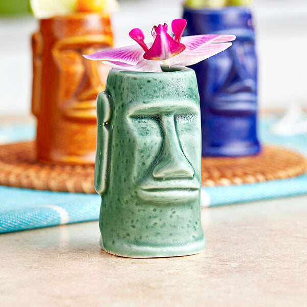 2.5 oz. Ceramic Tiki Shot Glass