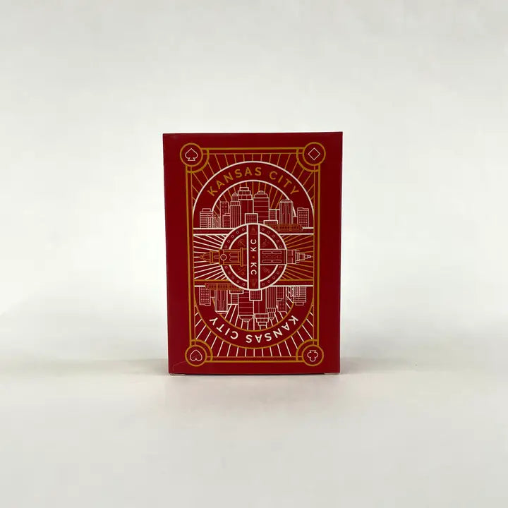 Kansas City Playing Cards - Landmarks - Art Deco - Red