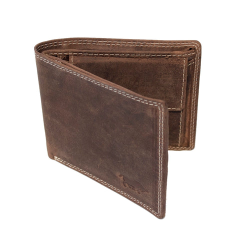 RFID Men's Wallet Buffalo Leather