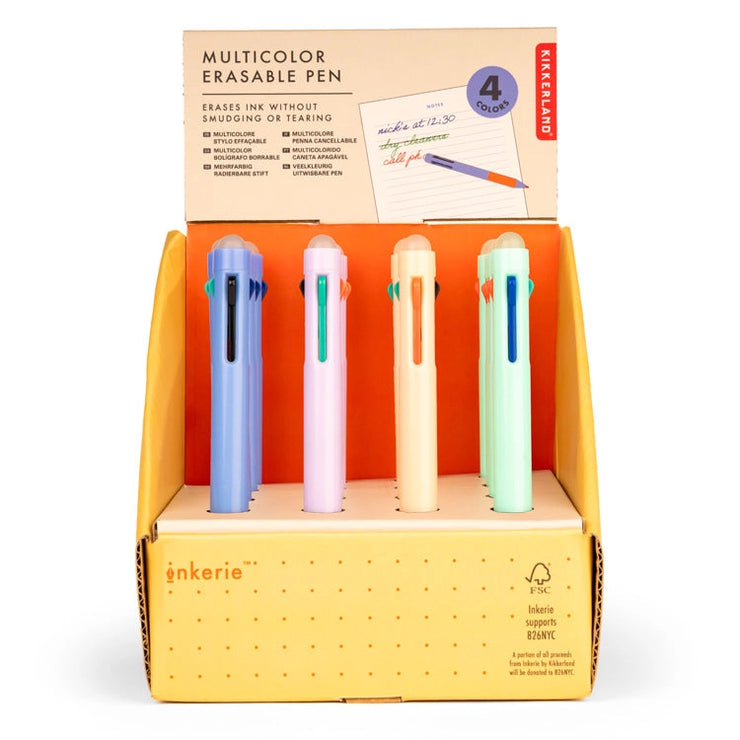 Multicolor Erasable Pen | 4 multicolor Erasable Pen