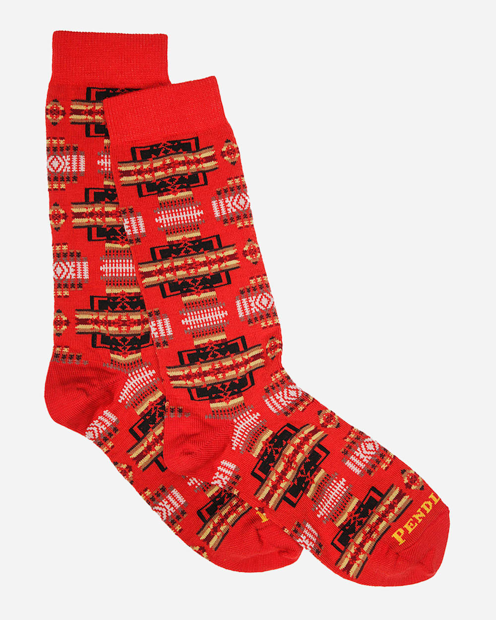 Chief Joseph Crew | Red, Black and Gold Crew Socks