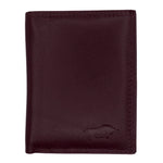 Leather Credit Card Holder - Bordeaux