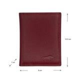 Leather Credit Card Holder - Red