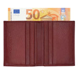Leather Credit Card Holder - Red