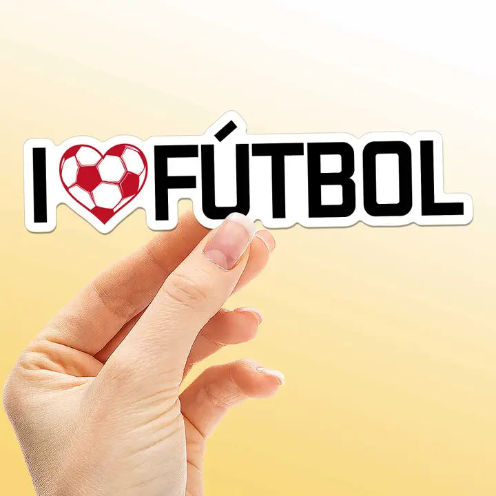 I Love Futbol Sticker Cool | Sentinel Supply