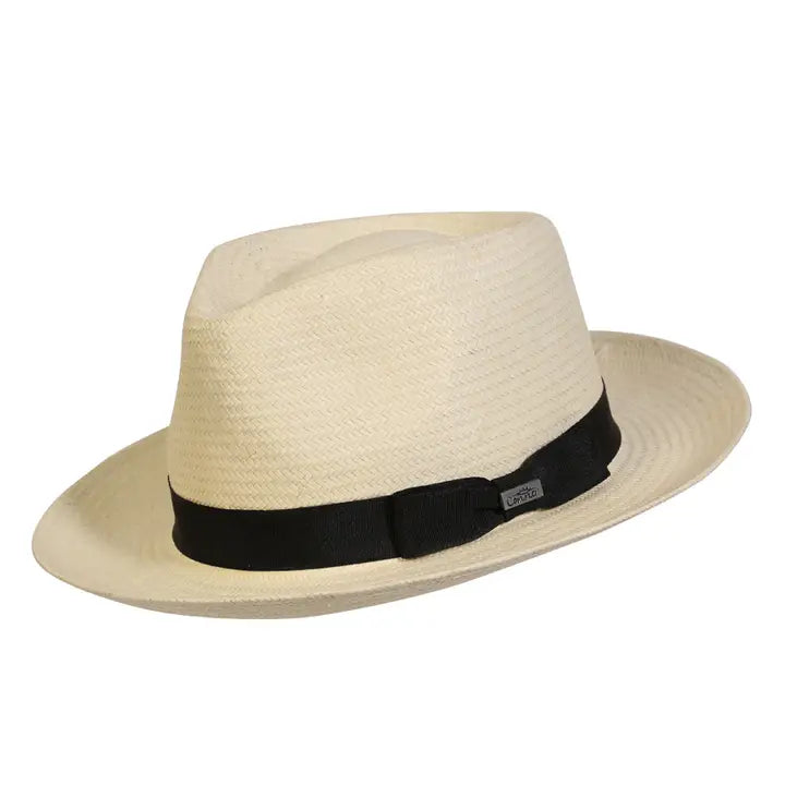 Casablanca Straw Fedora Hat (Ivory) | Conner Hats