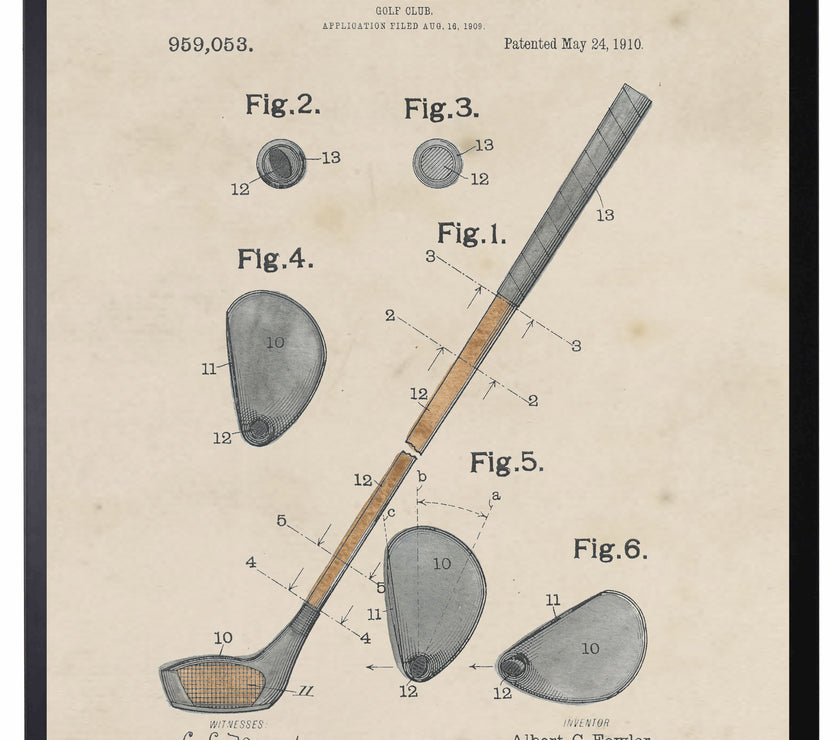 Watercolor Golf Club Patent | Watercolor Art