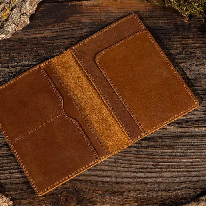 Passport Cover Genuine Leather Passport Holder Case