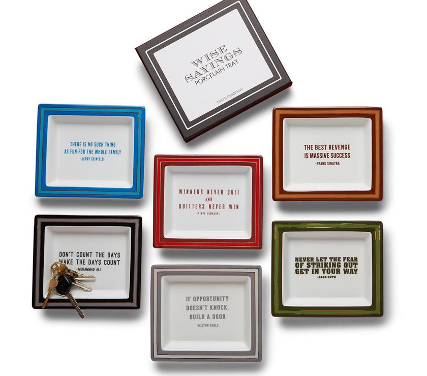 Wise Sayings Gentlemen's Desk Tray