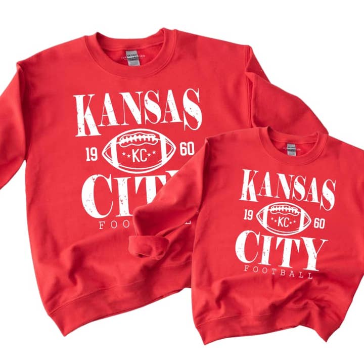 Kansas City Football Crewneck Sweatshirt