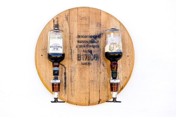 Double Barrel Head Whiskey Dispenser