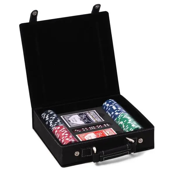 Poker Set (2 Deck of Cards & Dice Set Black) | Bey-Berk
