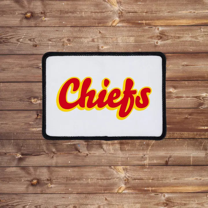 Retro Chiefs Iron On Patch