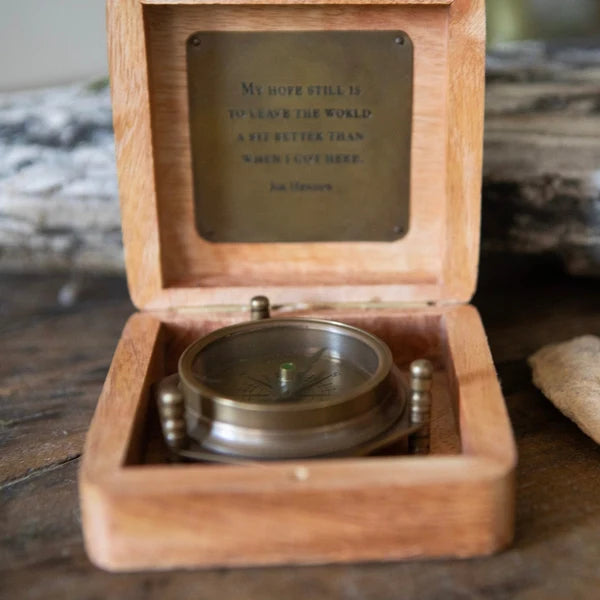 Jim Henson Tripod Compass in Wooden Box | Sugarboo & Co