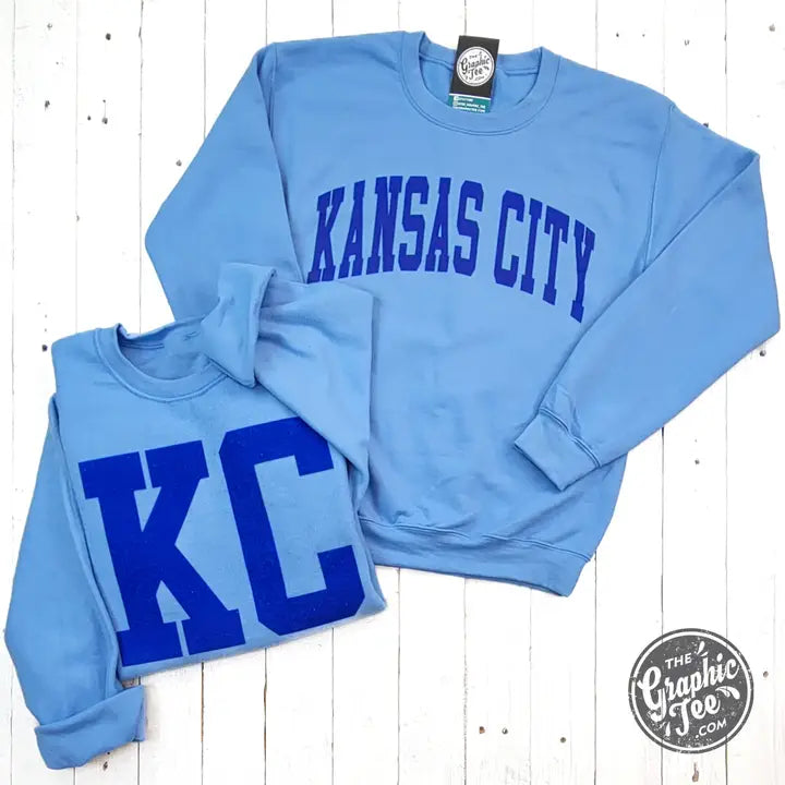 Kansas City Royals Carolina Blue Crewneck Sweatshirt| The Graphic Tee