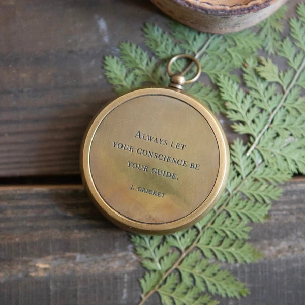 J.Cricket Compass with Leather Pouch | Sugarboo & Co.