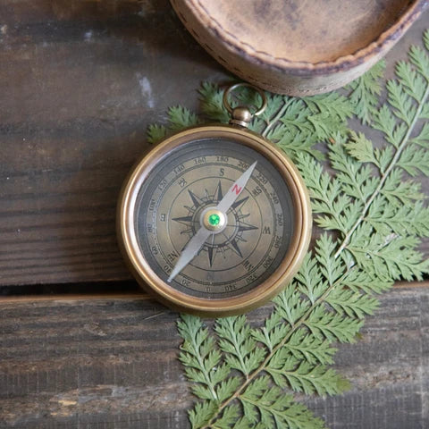 J.Cricket Compass with Leather Pouch | Sugarboo & Co.