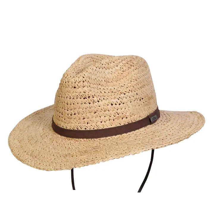 Boulder Beach Outdoor Raffia Hiking Hat (Natural Tan) | Conner Hats