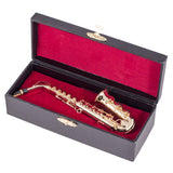 6" Gold Brass Saxophone Miniature