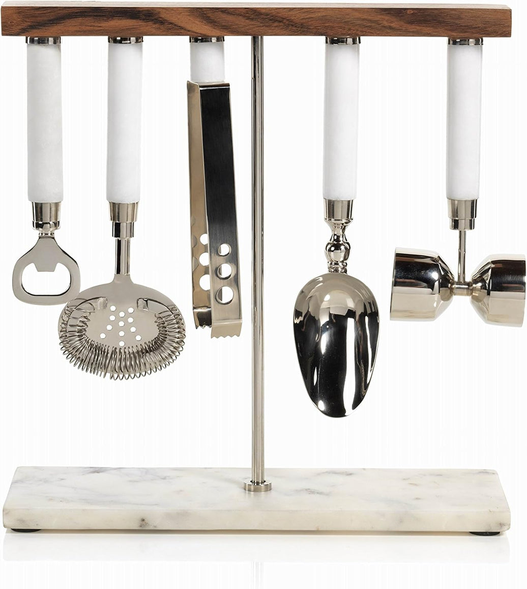 Marbella 5 Piece Bar Tool Set | Zodax