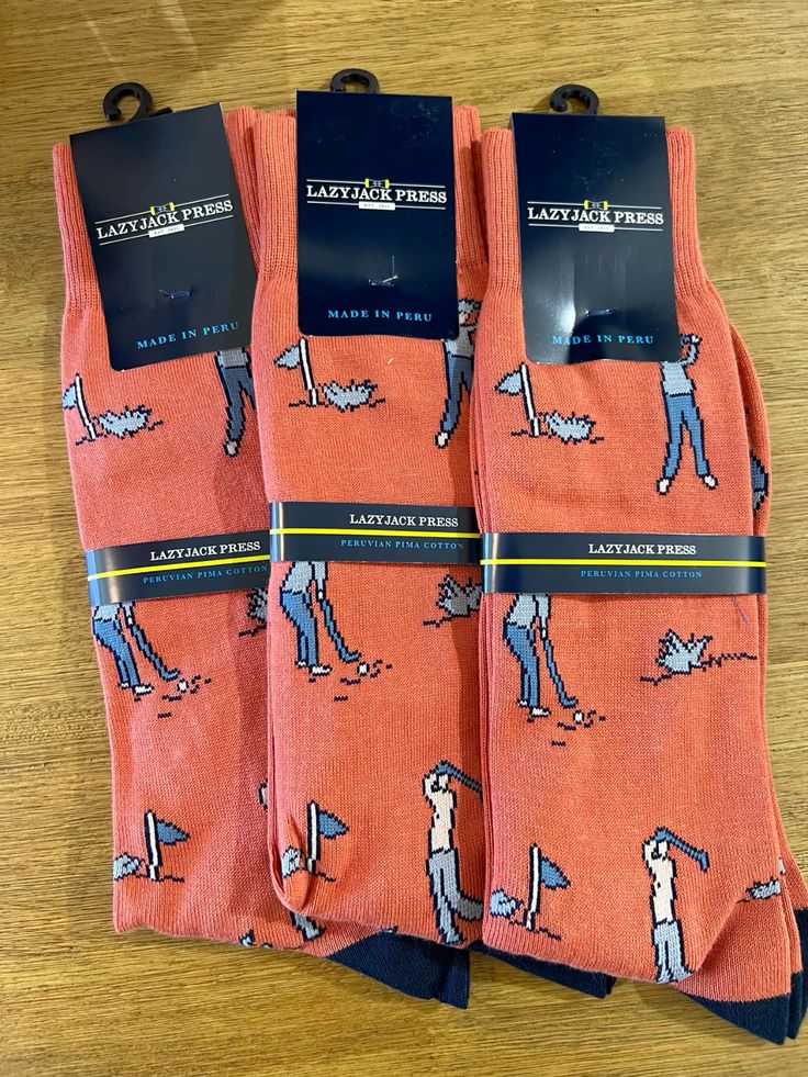Foreplay Coral Socks | Lazy Jack Press Socks