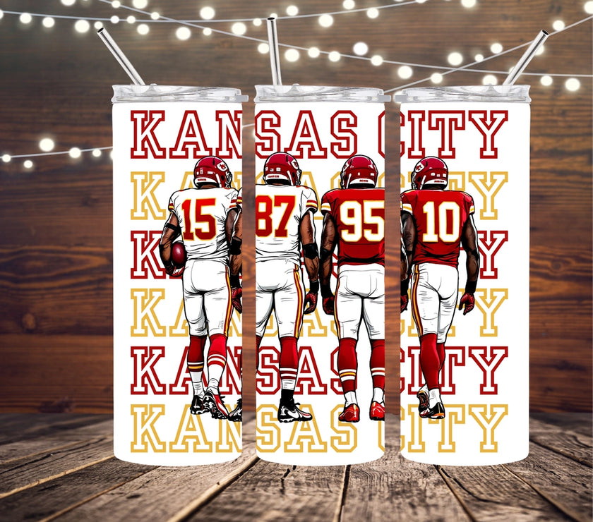 Kansas City Chiefs Players 20oz Skinny Tumbler
