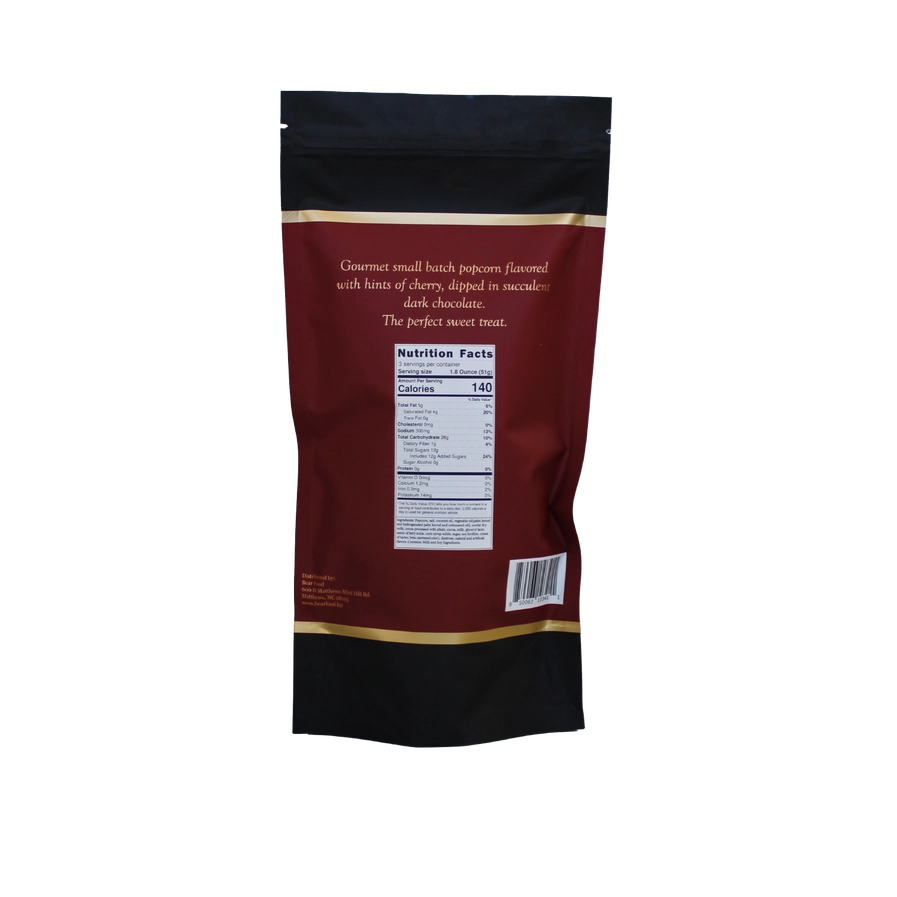 Large Dark Chocolate Cherry Gourmet Popcorn | 5.5 Oz Large Popcorn
