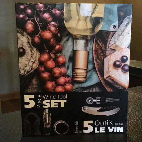 5 Piece Wine Tool Set