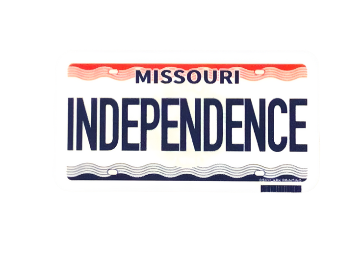 Missouri License Plate Sticker - Independence