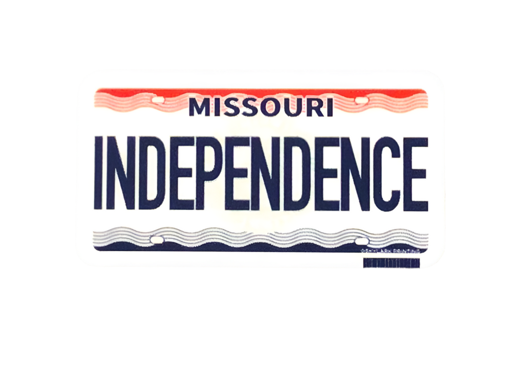 Missouri License Plate Sticker - Independence